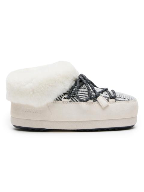 MOON BOOT Women's MB x Guest In Residence EVX Chalet Faux-Fur-Lined Suede Mules - White Sand