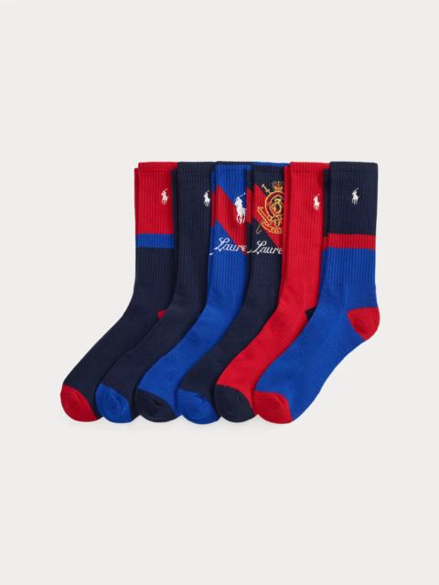 Polo Ralph Lauren Sash-Stripe Crew Sock 6-Pack