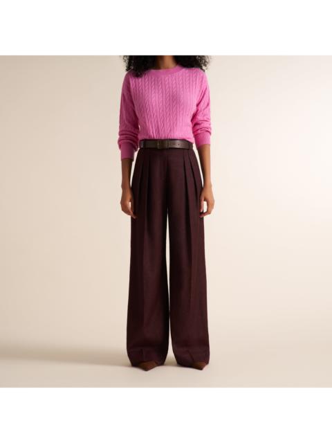 M.M.LaFleur Bia Pleated Trouser - Heritage Tweed