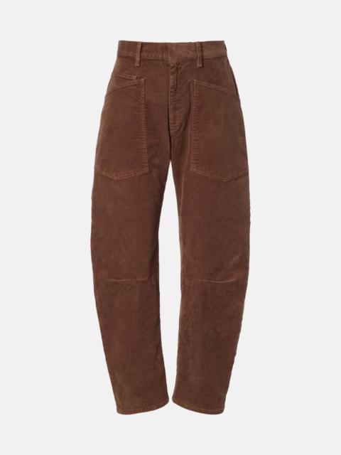 NILI LOTAN Shon corduroy barrel-leg pants