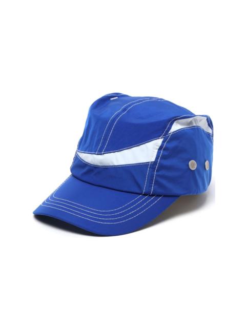 contrasting panelled cap