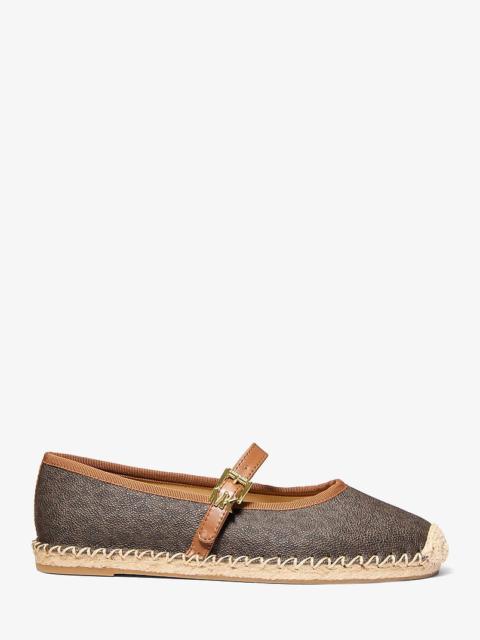 MICHAEL KORS Lynn Signature Logo Ballet Espadrille