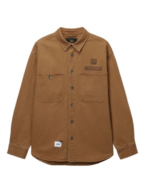 ALPHA INDUSTRIES patch-pocket cotton shirt