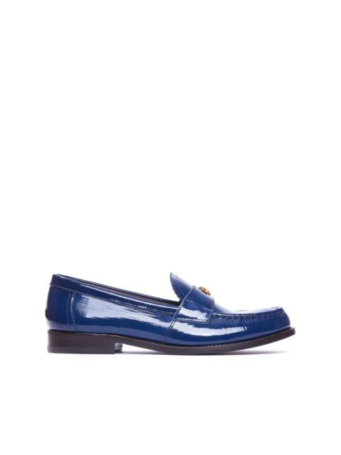 TORY BURCH logo-plaque leather loafers