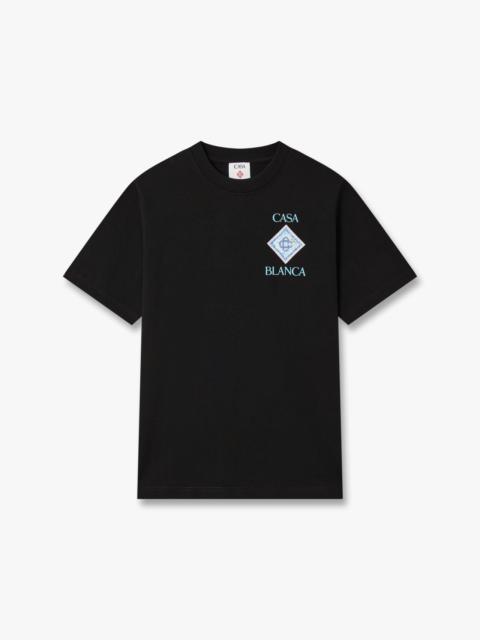 CASABLANCA Black Pool Short Sleeve T‑Shirt