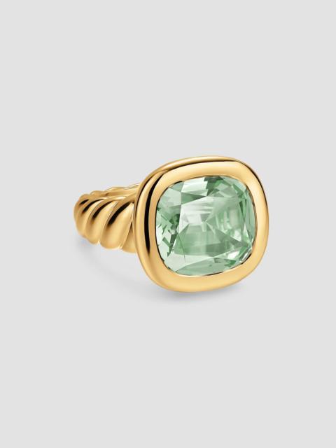 DAVID YURMAN Women's DY Mercer Color Stone Ring in 18K Yellow Gold - New Prasiolite