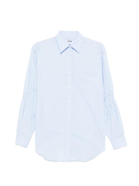 Moschino gathered.sleeve shirt
