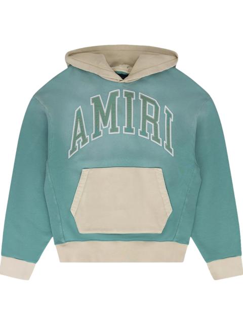 AMIRI Embroidered Logo Hoodie "Faded Blue & White" AMJYHD1037 TEAL