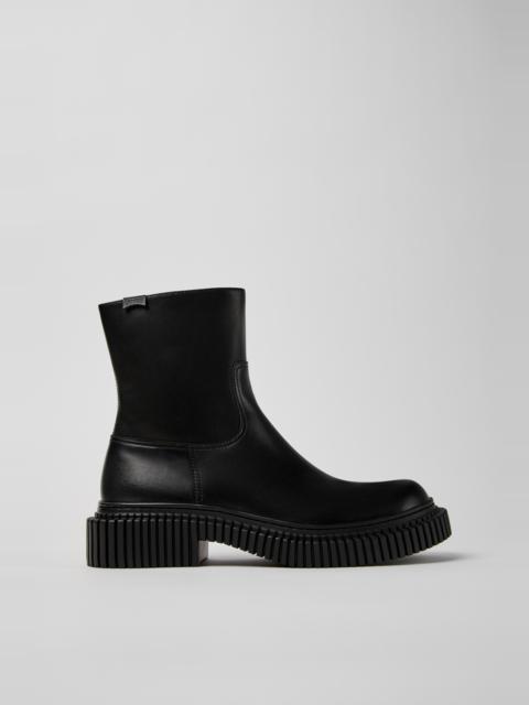 CAMPER Pix Berlin Black Leather Mid Boots for Men.