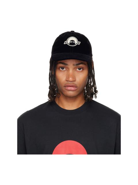 Marine Serre Black Velvet Baseball Cap