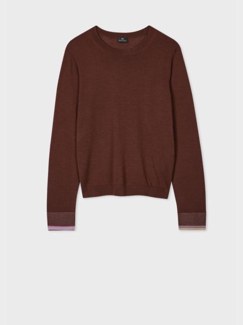 Paul Smith Women's Brown Knitted Crew Neck Sweater
