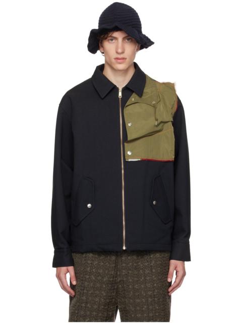 Kolor layered panelled shirt jacket