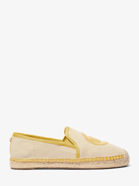 MICHAEL KORS Hastings Two-Tone Cotton Blend Canvas Espadrille