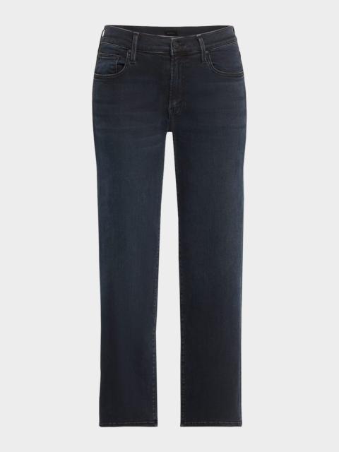 MOTHER The Mid-Rise Rambler Zip Ankle Jeans