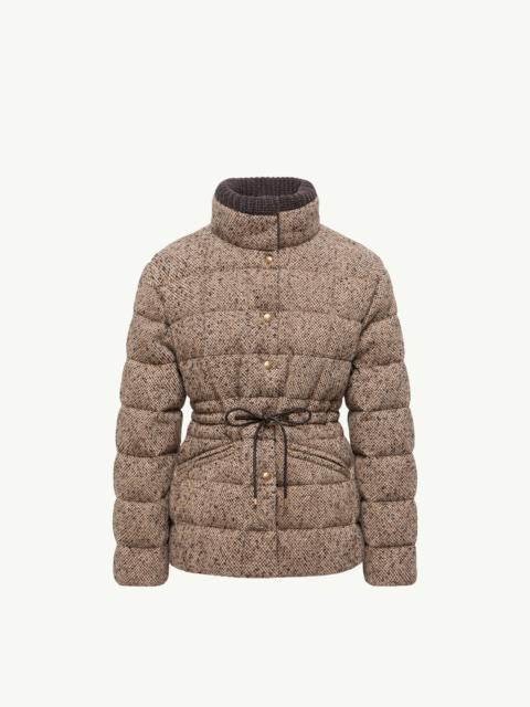 Moncler Antigony Wool Blend Short Down Jacket