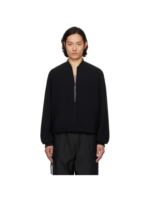 N.Hoolywood Black Blouson Bomber Jacket