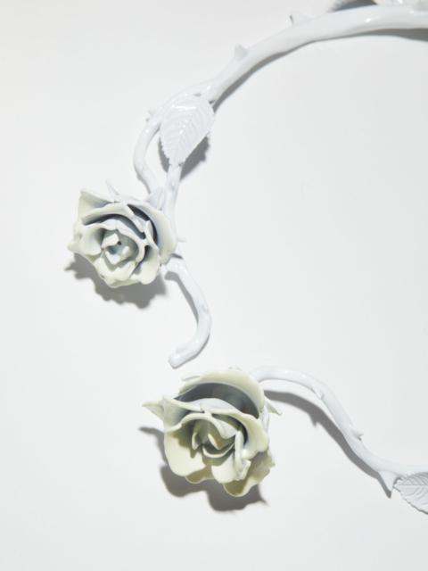Acne Studios Rose choker - White