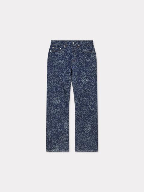 'KENZO Star Tiger' BARA cropped jeans in japanese denim