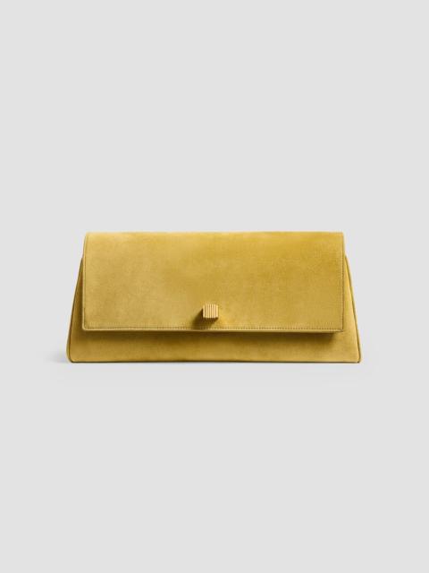 KHAITE Women's Audrey Suede Clutch - Golden Olive