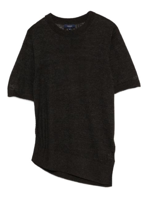 soeur asymmetric-hemline short-sleeve t-shirt