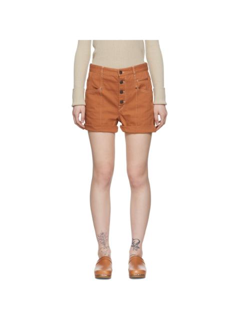 Isabel Marant Orange Nadia Shorts
