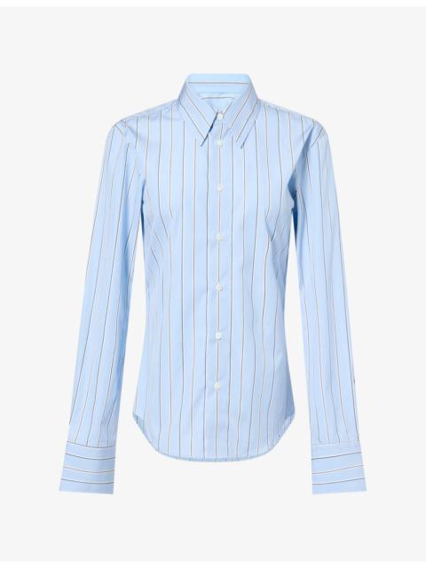 AMI Paris Classic Pinstripe Cotton Shirt