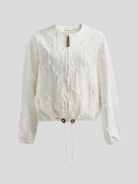 Proenza Schouler Women's Madigan Jacqaurd Cotton Jacket - Off White