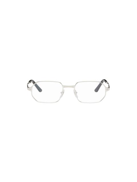 Silver Rectangular Glasses