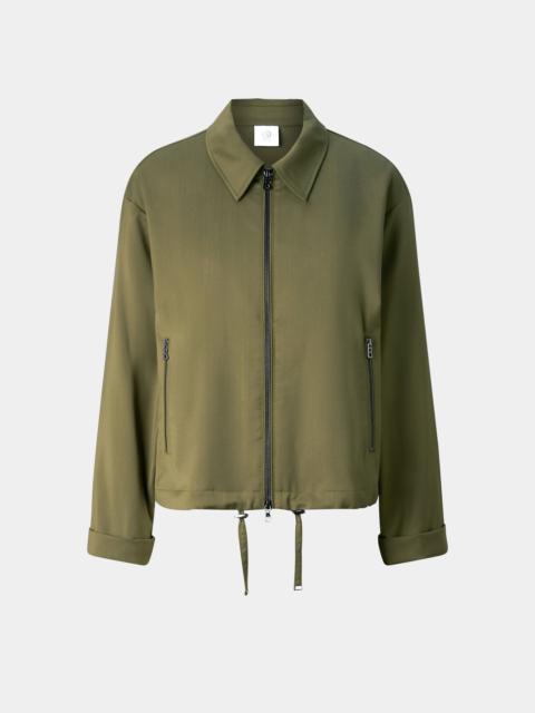 BOGNER Elody Virgin Wool Blouse in Olive