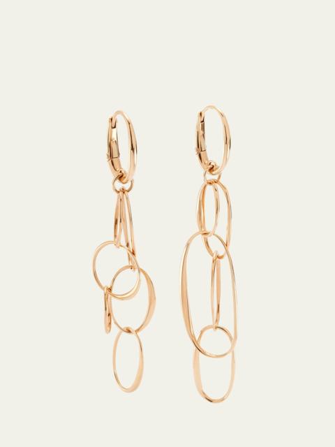Pomellato 18k Rose Gold Oval-Link Earrings