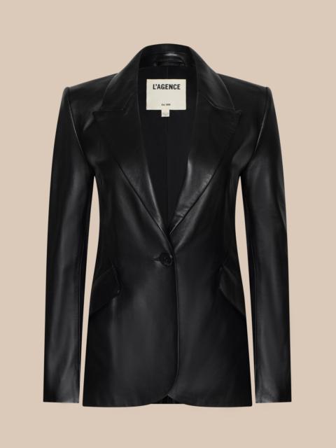 L'AGENCE Chamberlain Leather Blazer