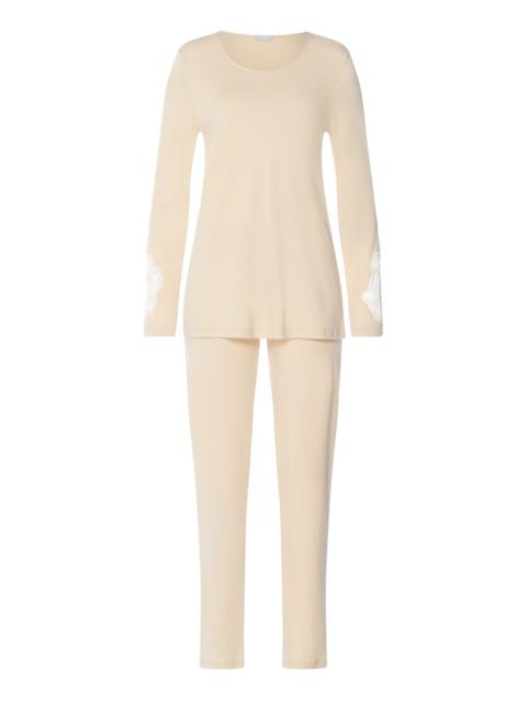 HANRO Belen Embroidered Cotton Pajama Set