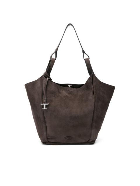 Tod's suede tote bag