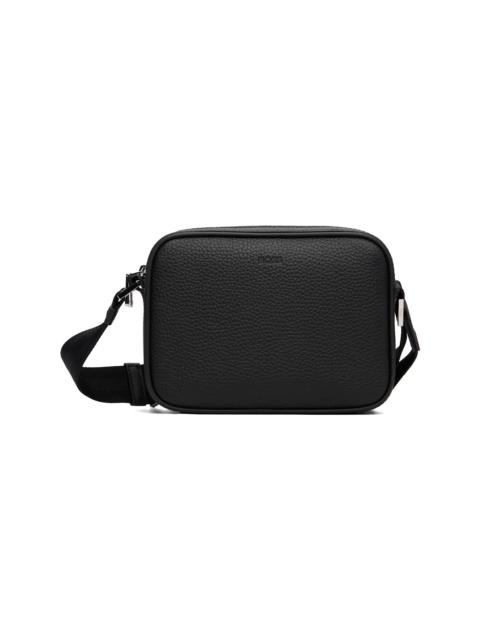 BOSS Black Embossed Logo Leather Crossbody Bag