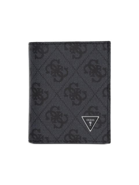 GUESS USA Milano monogram-print logo-plaque wallet