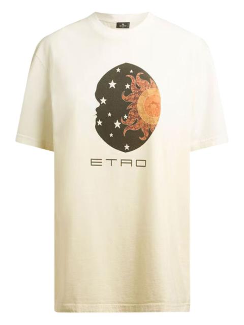 Etro sun moon print T-shirt