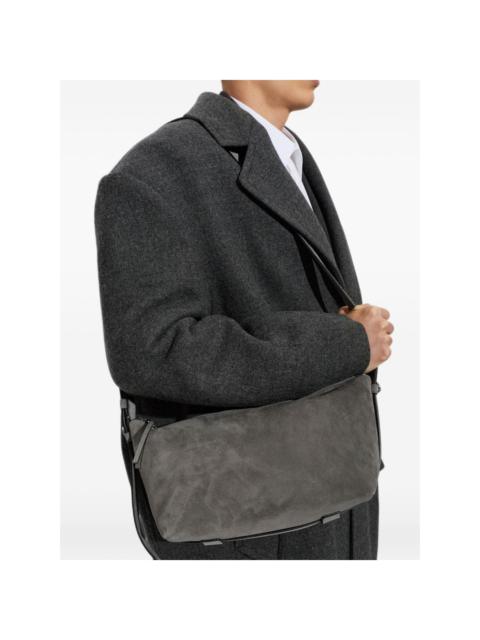 Moschino suede messenger bag