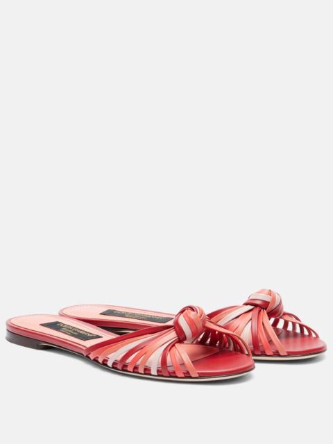 Dolce & Gabbana Bianca 2.0 leather sandals