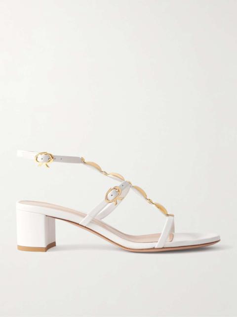 55 embellished leather sandals Off-white