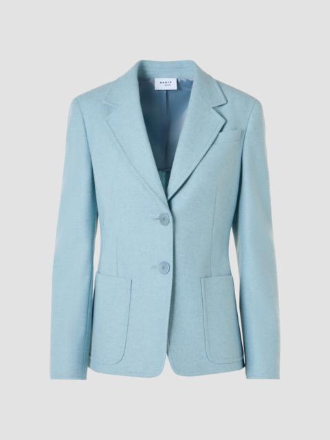 AKRIS Women's Wool Flannel Blazer - Light Blue