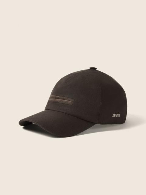 DARK BROWN OASI LINO BASEBALL CAP