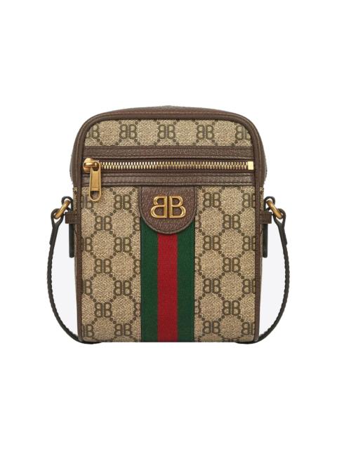 GUCCI Gucci x Balenciaga The Hacker Project Shoulder Zip Bag Beige