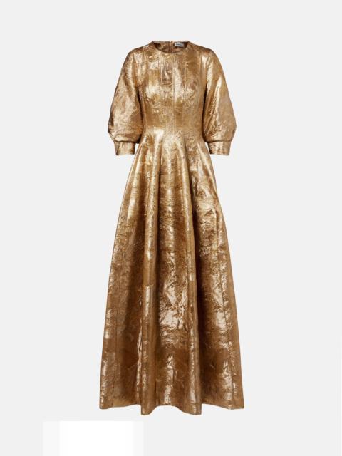 SIMKHAI Claravelle jacquard gown