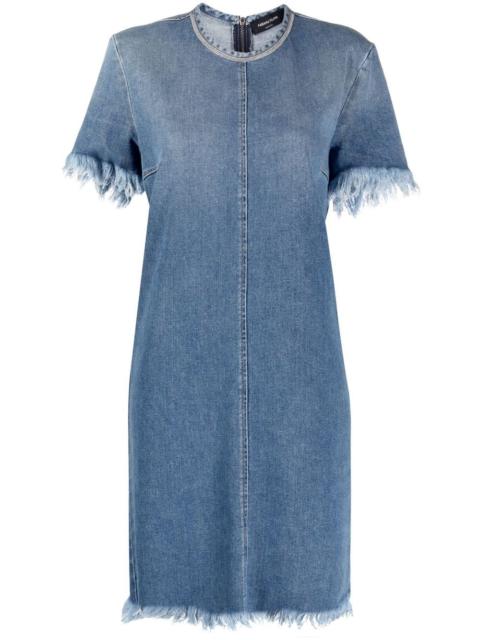 FABIANA FILIPPI frayed denim dress