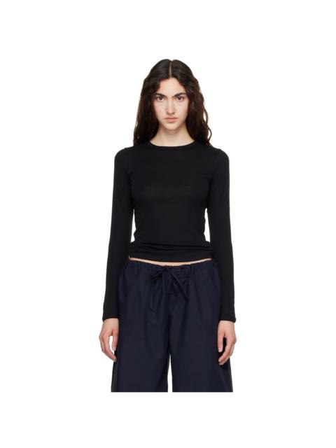FLORE FLORE Black Olivia Longsleeve T-shirt