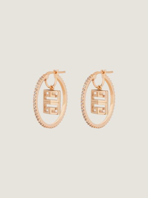 Givenchy 4G EARRINGS IN METAL WITH CRYSTALS