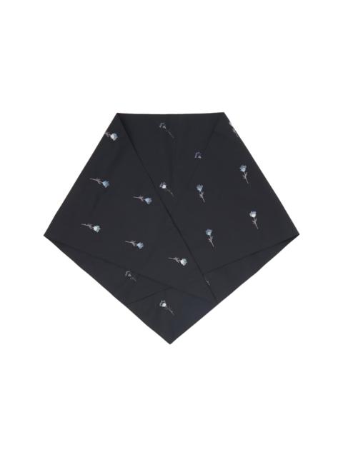 RIER Black Pop Flowers Scarf