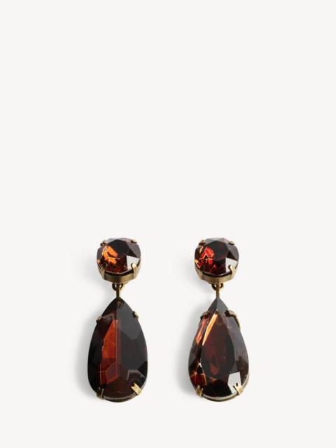 BALENCIAGA Women's Gala Pendant Earrings in Smoke/dark Gold