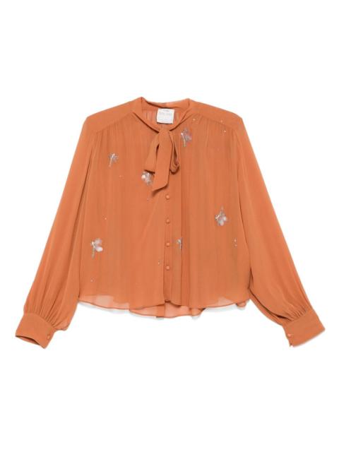 forte_forte crystal-embellished shirt