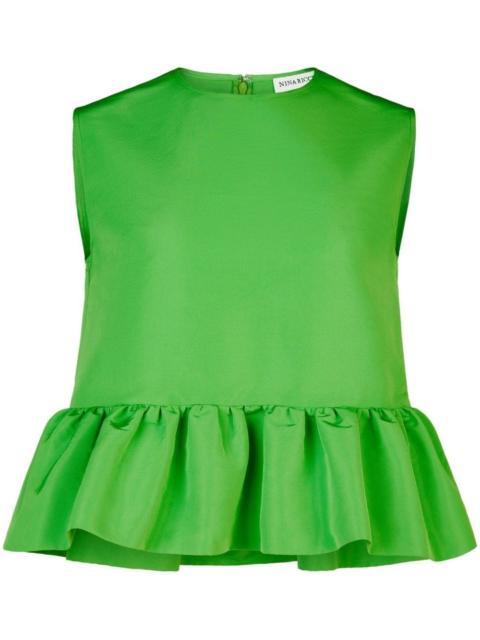 NINA RICCI bow-detailing sleeveless top